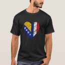 Pesquisar por bósnia camisetas Coração