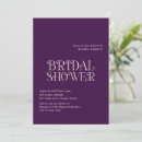 Pesquisar por purple bridal shower convites For her