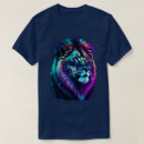 Pesquisar por leão colorido camisetas Aquarela