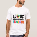 Pesquisar por eu amo alguém com autismo camisetas Necessidades especiais