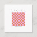 Pesquisar por xadrez cor rosa de cartao de visita Moderno