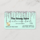 Pesquisar por verde prata cartao de visita Salão de beleza