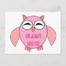 Pesquisar por corujas engraçadas cartoes postais For her