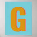 Pesquisar por letras do alfabeto pôsteres Colorida