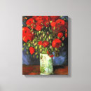 Pesquisar por vase impressão de canvas Vermelho