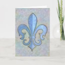 Pesquisar por flor de lis cartoes postais Azul