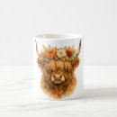 Pesquisar por decoração da vaca canecas Floral