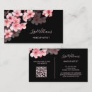 Pesquisar por flores no fundo preto padrao cartao de visita Floral