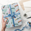 Pesquisar por trem papel de presente Azul
