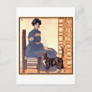 Pesquisar por mulher gato cartoes postais Ilustração