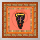 Pesquisar por máscaras africanas pôsteres Ilustração