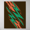 Pesquisar por laranja e turquesa pôsteres Abstrato