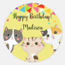 Pesquisar por gatinhos do feliz aniversario adesivos Aniversário