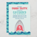 Pesquisar por shark party convites Boy