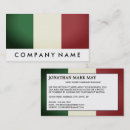 Pesquisar por bandeira italiana cartao de visita Itália