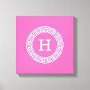 Pesquisar por iniciais impressão de canvas Branco