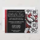 Pesquisar por preto e vermelho 13 18 vertical casamento convites Brilho