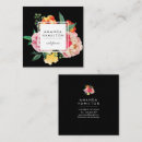 Pesquisar por preto floral cartao de visita Estilista de cabelo