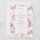 Pesquisar por rainbow unicorn convites Rosa