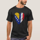 Pesquisar por bósnia camisetas Coração