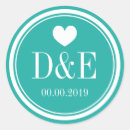 Pesquisar por monograma azul turquesa adesivos Aqua