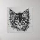 Pesquisar por cara do gato impressão de canvas Felino