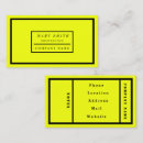 Pesquisar por amarelo fluorescente cartao de visita Moderno