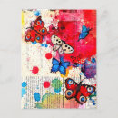 Pesquisar por borboleta colorida cartoes postais For her