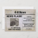 Pesquisar por papel de jornal convites For her