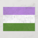 Pesquisar por orgulho não binário cartoes postais Bandeira
