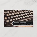 Pesquisar por máquina escrever do vintage de cartao de visita Profissional