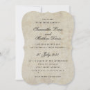 Pesquisar por papel antigo casamento convites Simples