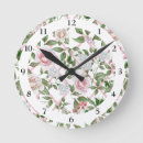 Pesquisar por design da flor relogios de parede Rosas cor de rosa