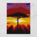 Pesquisar por african sunset cartoes postais Africano