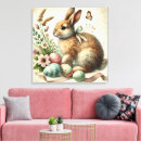 Pesquisar por coelho da páscoa impressão de canvas Floral
