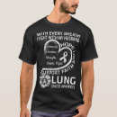 Pesquisar por consciência do câncer pulmonar camisetas Fita