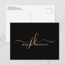 Pesquisar por monogramas dourados cartoes postais Profissional