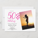 Pesquisar por pink 50th birthday party convites Foto