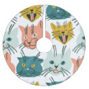 Pesquisar por gato engraçado saias para árvore de natal Desenho animado