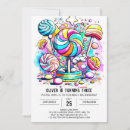 Pesquisar por candy land convites Aquarela
