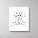 Pesquisar por desenho preto e branco impressão de canvas Animal