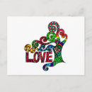 Pesquisar por amor colorido cartoes postais Hippie