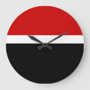 Pesquisar por vermelho simples relogios de parede Vermelho e preto