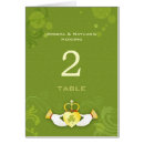 Pesquisar por coração verde cartoes de mesa Bride