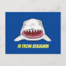 Pesquisar por tubarão branco cartoes postais Oceano