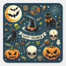 Pesquisar por chapéu preto da bruxa adesivos Feliz halloween