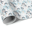 Pesquisar por pinguim azul papel de presente Padrão