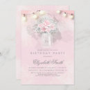 Pesquisar por do frasco de pedreiro aniversário convites Rosa