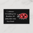 Pesquisar por ladybug cartao de visita Animal