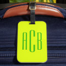 Pesquisar por fluorescente brilhante bagagem tags Monograma